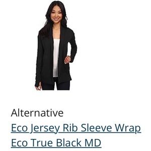Alternative Black eco jersey rib sleeve wrap M